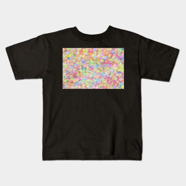 Candy Sprinkles All Over Impressionist Painting Kids T-Shirt by BonBonBunny